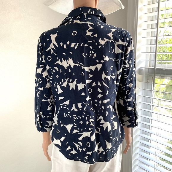 NAUTICA sz 6 blouse Navy - Picture 4 of 8